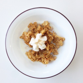 Skinny Baked Pumpkin Pie Oatmeal