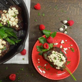 Balsamic Raspberry Steak