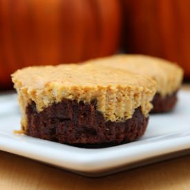 Skinny Pumpkin Cheesecake Brownies