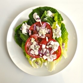 Salad with Blue Cheese Dressing