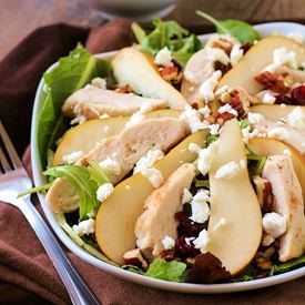 Autumn Chicken & Pear Salad