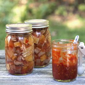 Sriracha-Pickled Eggplant & Squash