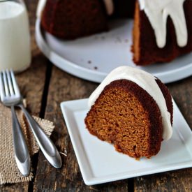 Pumpkin Bundt Cake with Cream Cheese