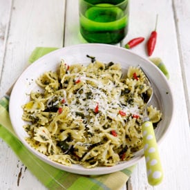 Farfalle con Crema di Cavolo Nero
