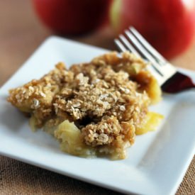 Microwave Apple Crisp