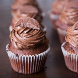 Chocolate Orange Frosted Cupcakes