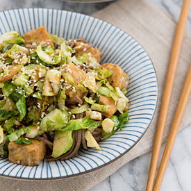 Brussels Sprout & Tempeh Skillet