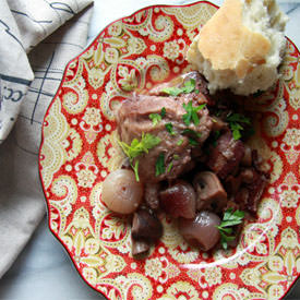 Slowcooker Coq au Vin