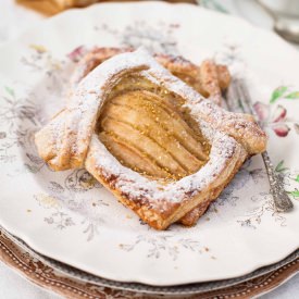 Salted Caramel Pear Tarts