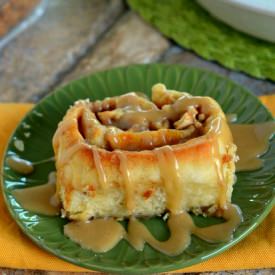 Caramel Apple Cinnamon Rolls