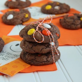 M&M Brownie Cookies