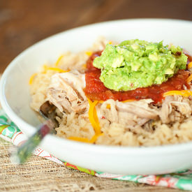 Salsa Verde Pulled Pork Bowls