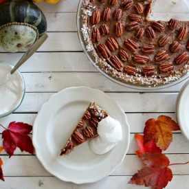 Pecan Pie with Maple Coconut Cream