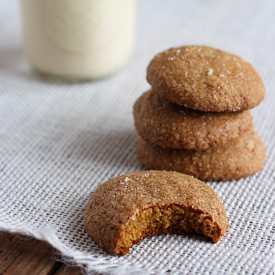 Kahlua Pumpkin Gingersnap Cookies