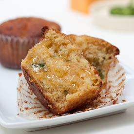 Jalapeno Cheddar Cornbread Muffins