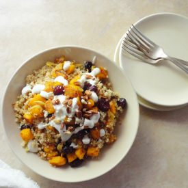 Pumpkin Cranberry Quinoa Bowl