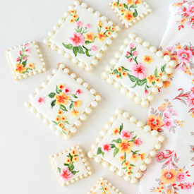 Calico Fabric Cookies