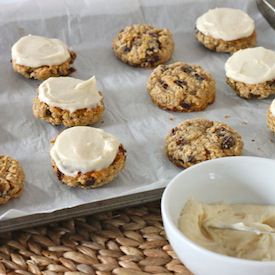 Oatmeal Cookies & Maple Frosting