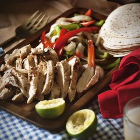 Charcoal Grilled Chicken Fajitas
