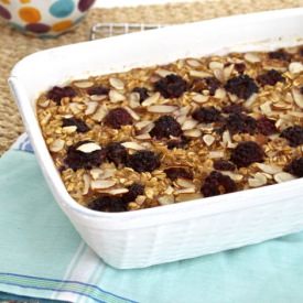Apple Blackberry Baked Oatmeal