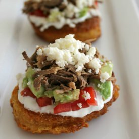 Mini Corn Cake Tostadas