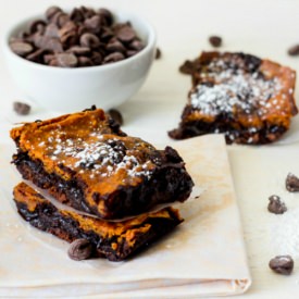 Fudgy Pumpkin Brownies