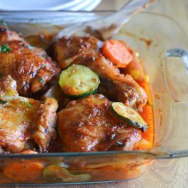 Saucy Roast Chicken and Vegetables
