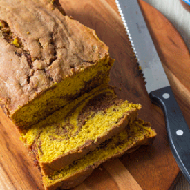 Pumpkin Chocolate Swirl Loaf Cake