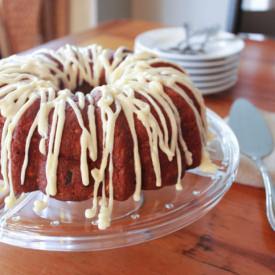 Zucchini Bundt Cake w/Cream Cheese
