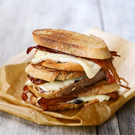 Bacon and Brie Grilled Cheese
