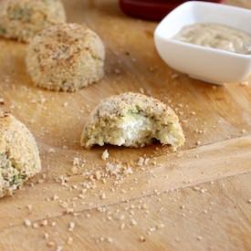 Goat Cheese Stuffed Quinoa Nuggets