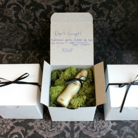 Chocolate Finger Invitations