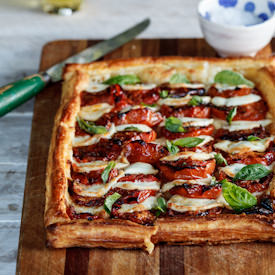 Roasted Caprese Tart