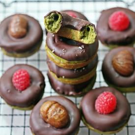 Baked Mini Matcha Donuts