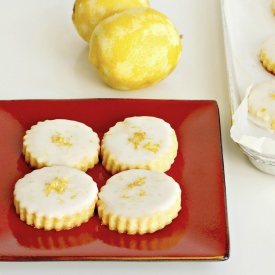 Lemon Cookies with Lemon-Salt Sprin