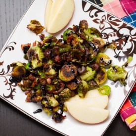 Brussels w/Apples, Bacon & Dates