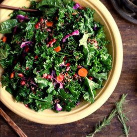 Kale, Quinoa and Pomegranate Salad