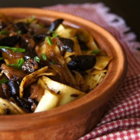 Black Garlic Pappardelle
