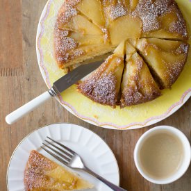 Caramelized Pear & Cardamom Cake
