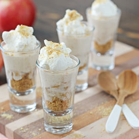 No Bake Apple Pie Cheesecakes