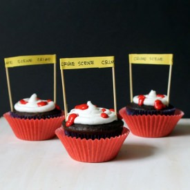 Crime Scene Cupcakes