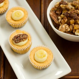 Mini Pumpkin Cheesecakes