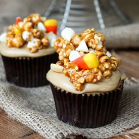 Caramel Corn Cupcakes