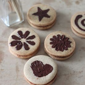 Stencil Chocolate Biscuit