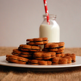 Butter Cookies with Plum Jam