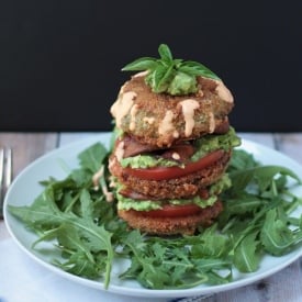 Fried Green Tomato BLT Salad