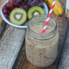 Grape, Kiwi, and Banana Smoothie