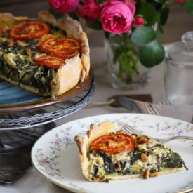 Swiss Chard-Courgettes-Quiche
