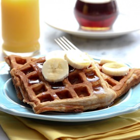 Banana Cinnamon Waffles