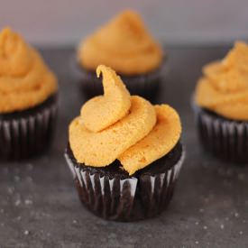 Chocolate Cupcakes w/ Pumpkin